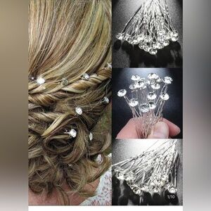 Bridal prom bridesmaid Rhinestone hair pins, wedding hair, holiday hair, formal